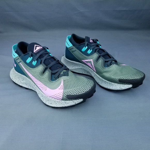 Nike Pegasus Trail 2 Women's Running Shoes CK4309 300 Green Pink Sizes 8.5-9.5 - Picture 4 of 9